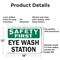 Signmission Eye Wash Station, 18 in W x Rectangle, Aluminum OS-2PACK-CL-A-1218-L-20008 - alternate 4